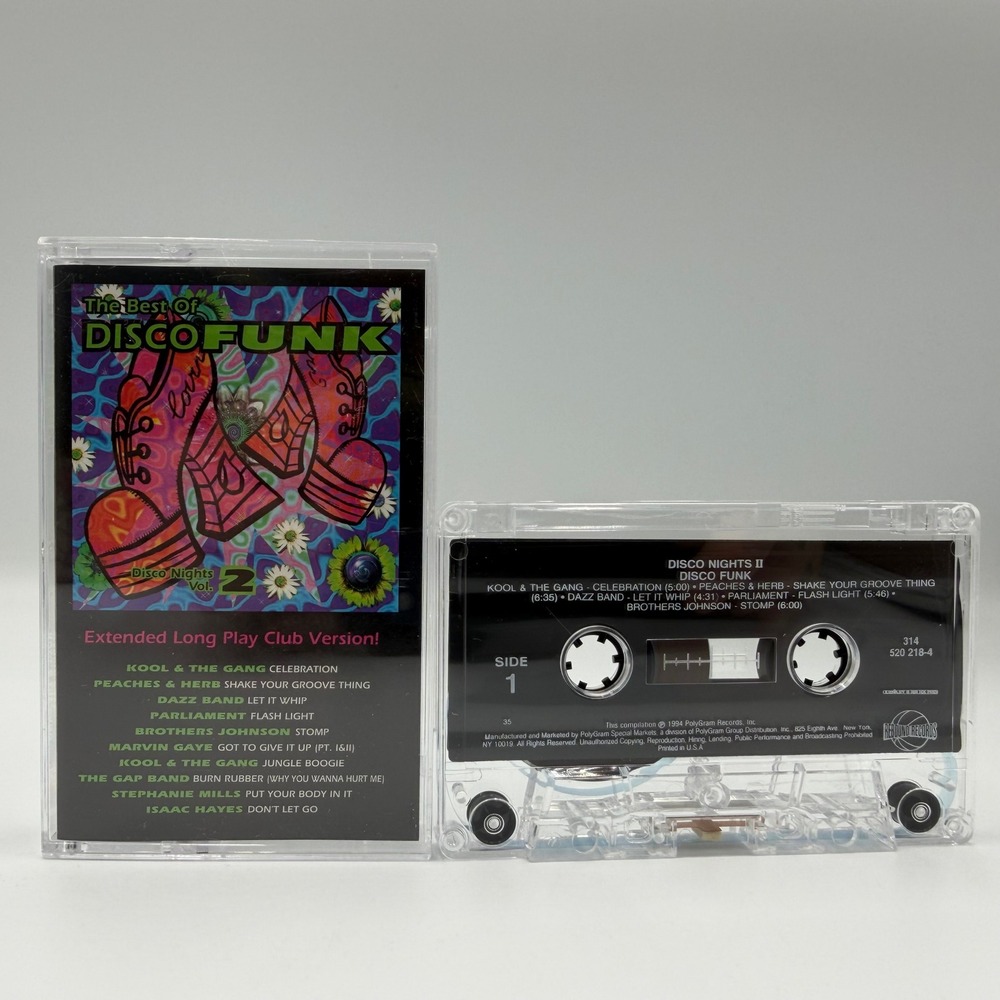 Best Of Disco Funk Disco Nights Vol 2 Cassette Tape 1994 Kool‎ & The Gang Funk